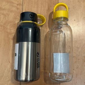 Insulated Travel Mug 22 Oz & Glass Water Bottle